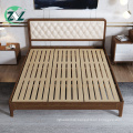 Sleeping Room Furniture Simple Structure Soft Wooden Bed